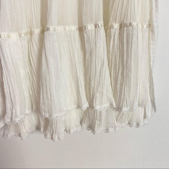 Gunne Sax Vintage 70s Dress Size Small Cottagecore Lace Ruffle Wedding Dress EUC - Picture 12 of 16